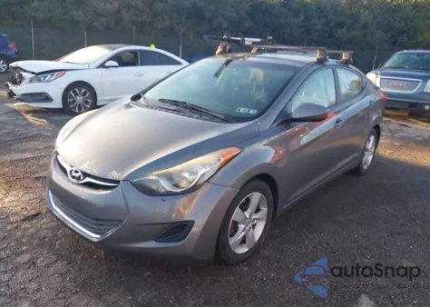 2013 Hyundai Elantra Gls z USA, uszkodzony, nr VIN 5NPDH4AE9DH322155